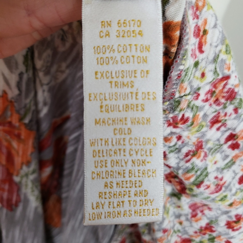 Anthropologie Ric Rac Layered Floral Blouse - Picture 6 of 6